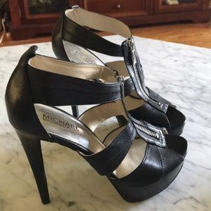 Michael Michael Kors leather heel sandals